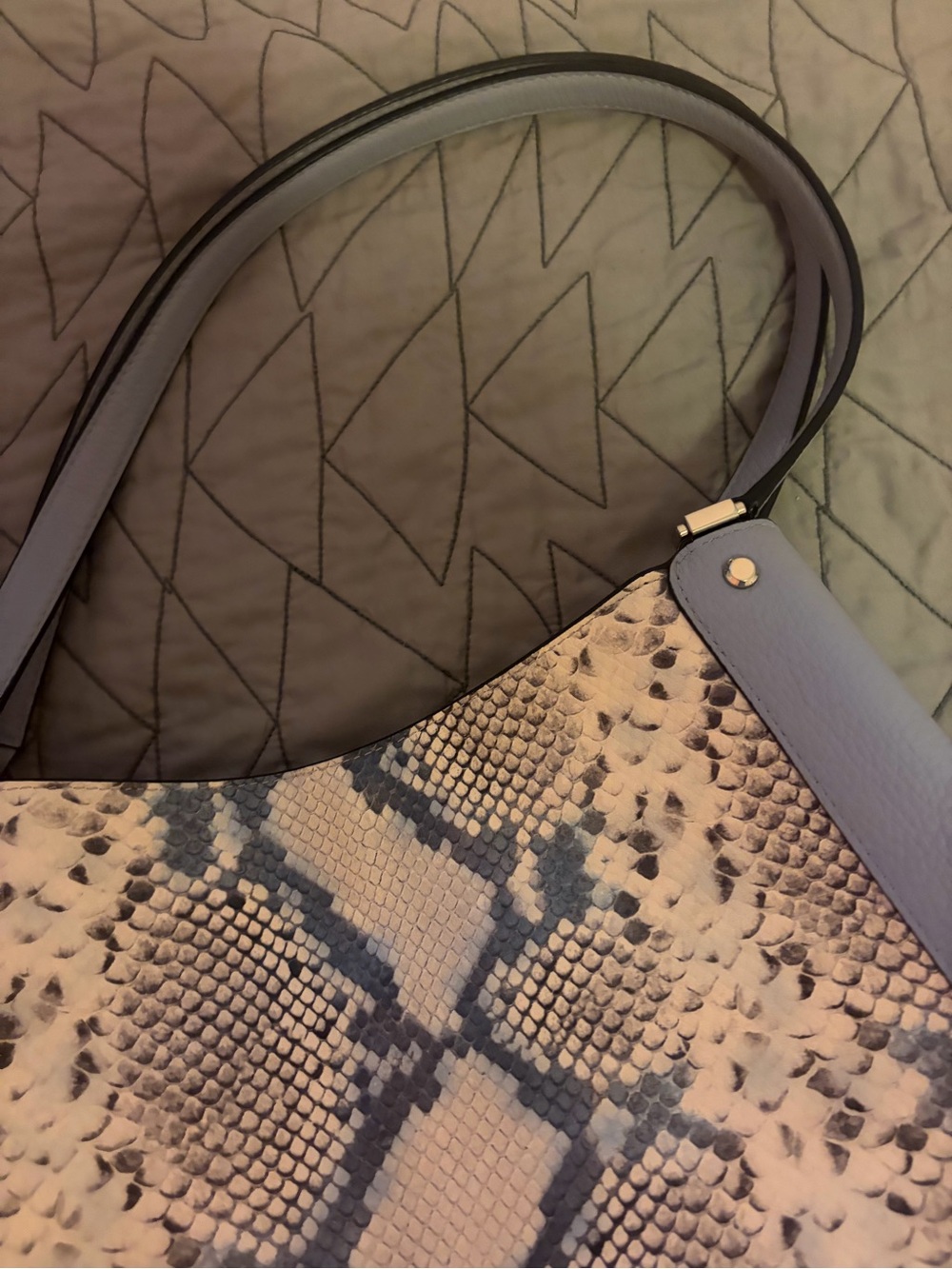 Kate Spade Leila Snake Embossed Shoulder Bag - Picture 6 of 8